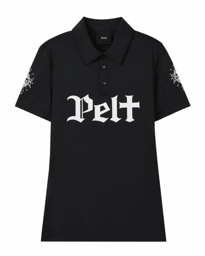 펠트 크로스 홀리라이트 PK 셔츠 : 여성용 블랙 (PB2TSF039BK)