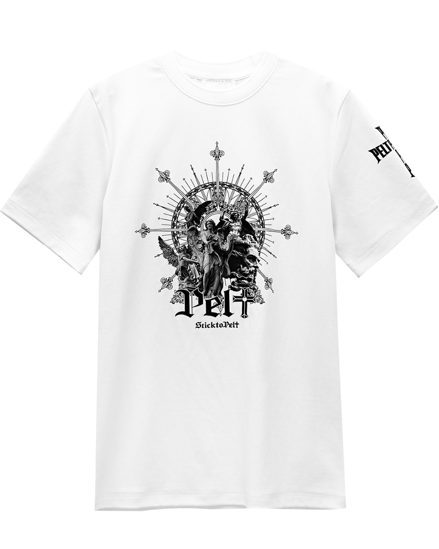 펠트 서클 트리아이나 포세이돈 티셔츠 : 남성용 화이트 (PA3TSM017WH)