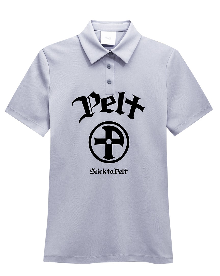 펠트 아크 엠블럼 베이직 PK 셔츠 : 남성용 그레이 (PA3TSM031GR)