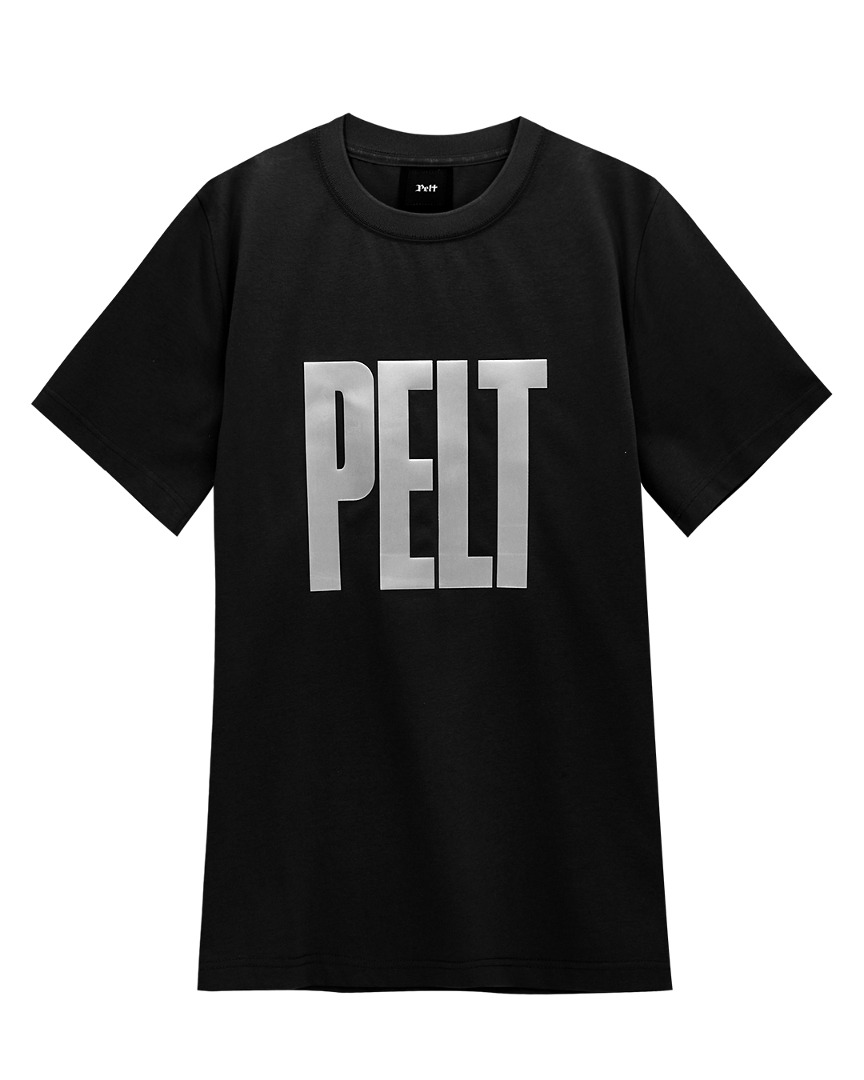 펠트 고딕 로고 베이직 티셔츠 : 여성용 블랙 (PA2TSF003BK)