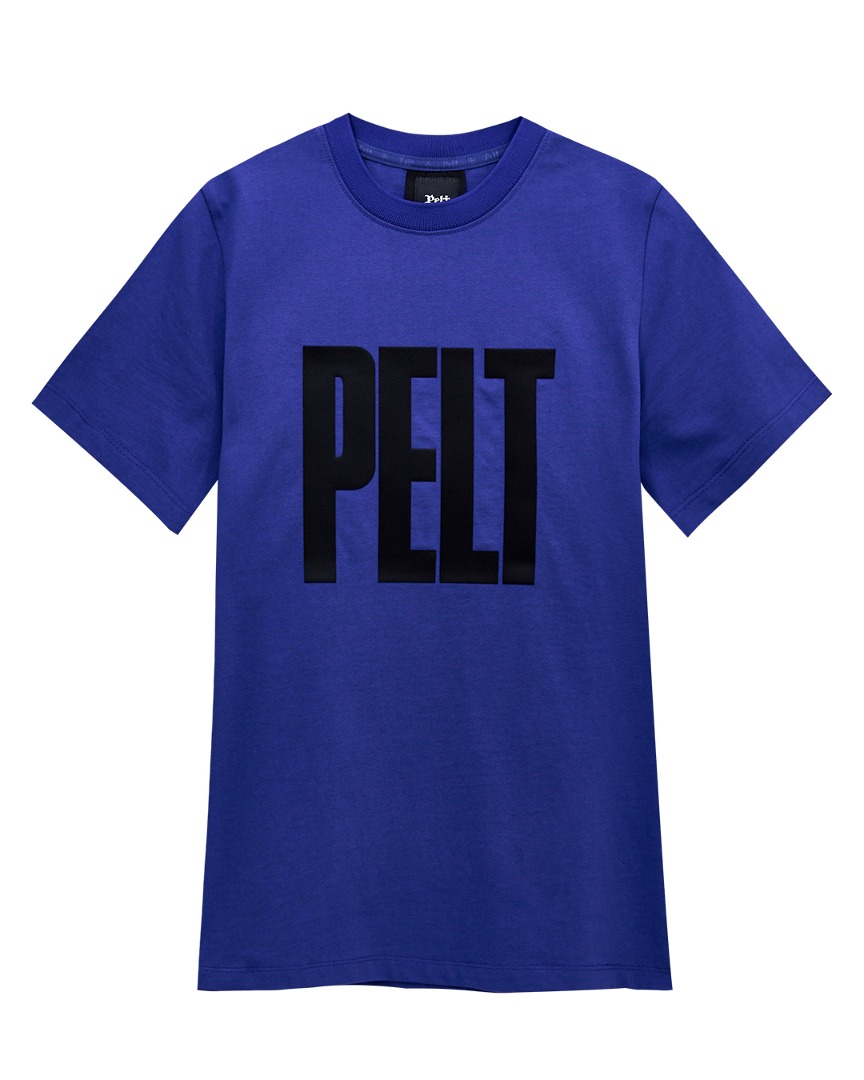 펠트 고딕 로고 베이직 티셔츠 : 여성용 블루 (PA2TSF003BL)