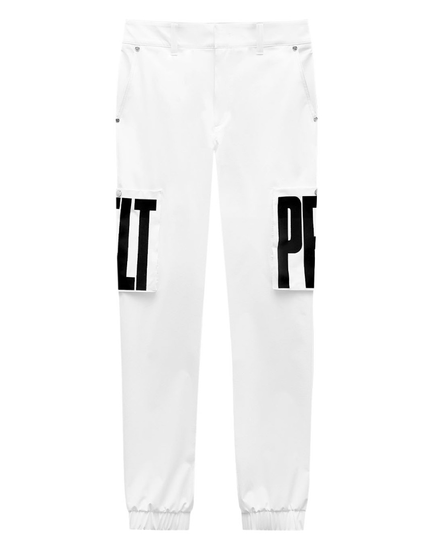 Basic Logo Pocket Jogger Pants : Men&#039;s White (PA2PTM107WH)