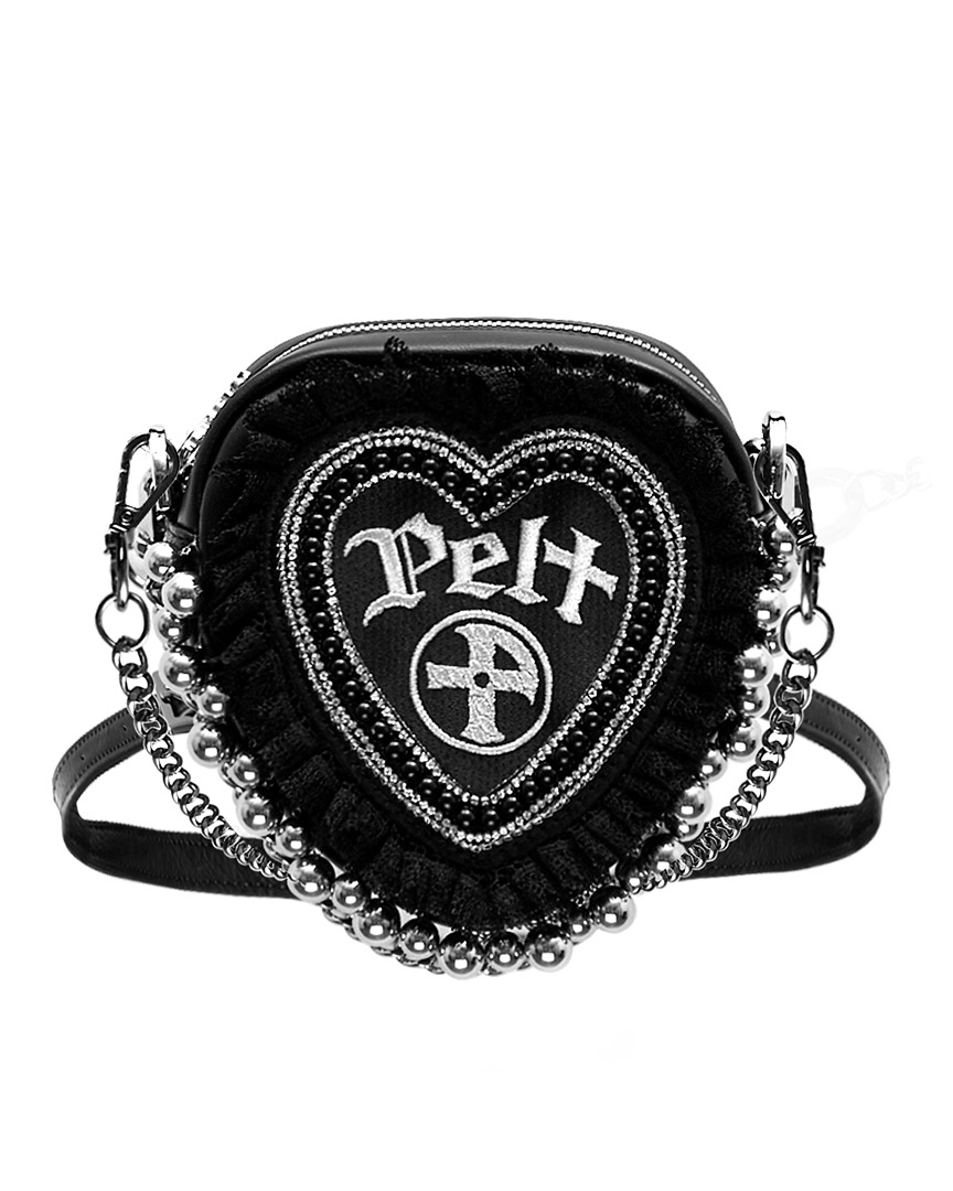 Heart Quilted Stilla Mini Bag : Women&#039;s Black (PA0GAF207BK)