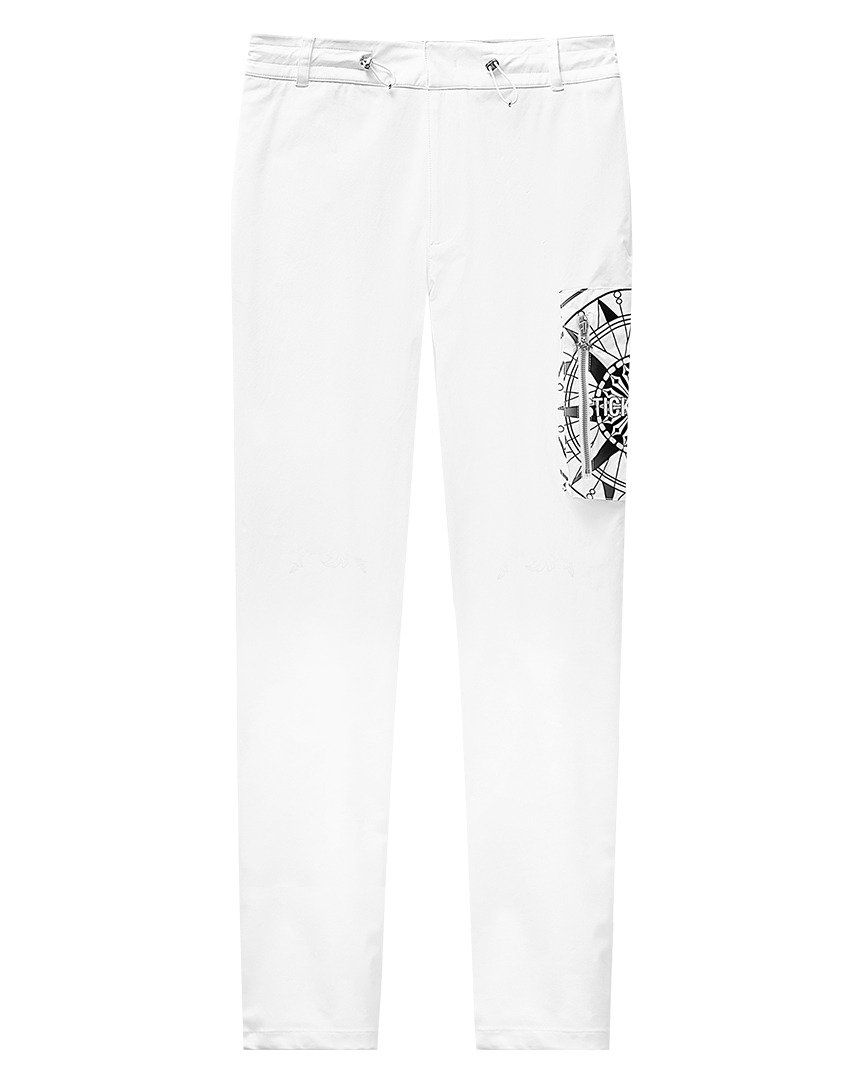 Compass Big Pocket String Pants : Men&#039;s White (PA2PTM101WH)