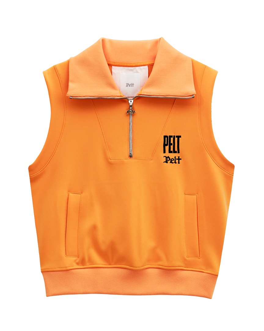 Haus Logo Neoprene Half Zip-up Vest : Women&#039;s Orange (PA4TVF101OR)