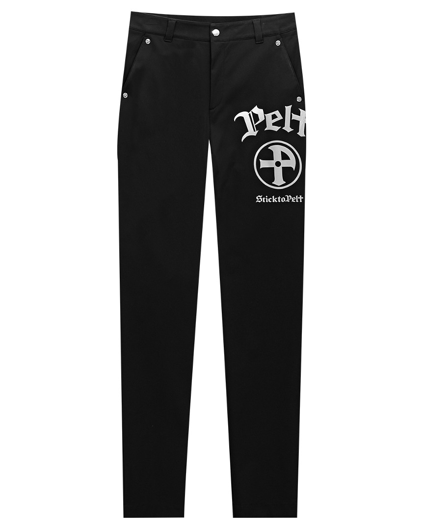 Arc Emblem Straight Pants : Women&#039;s Black (PA4PTF120BK)
