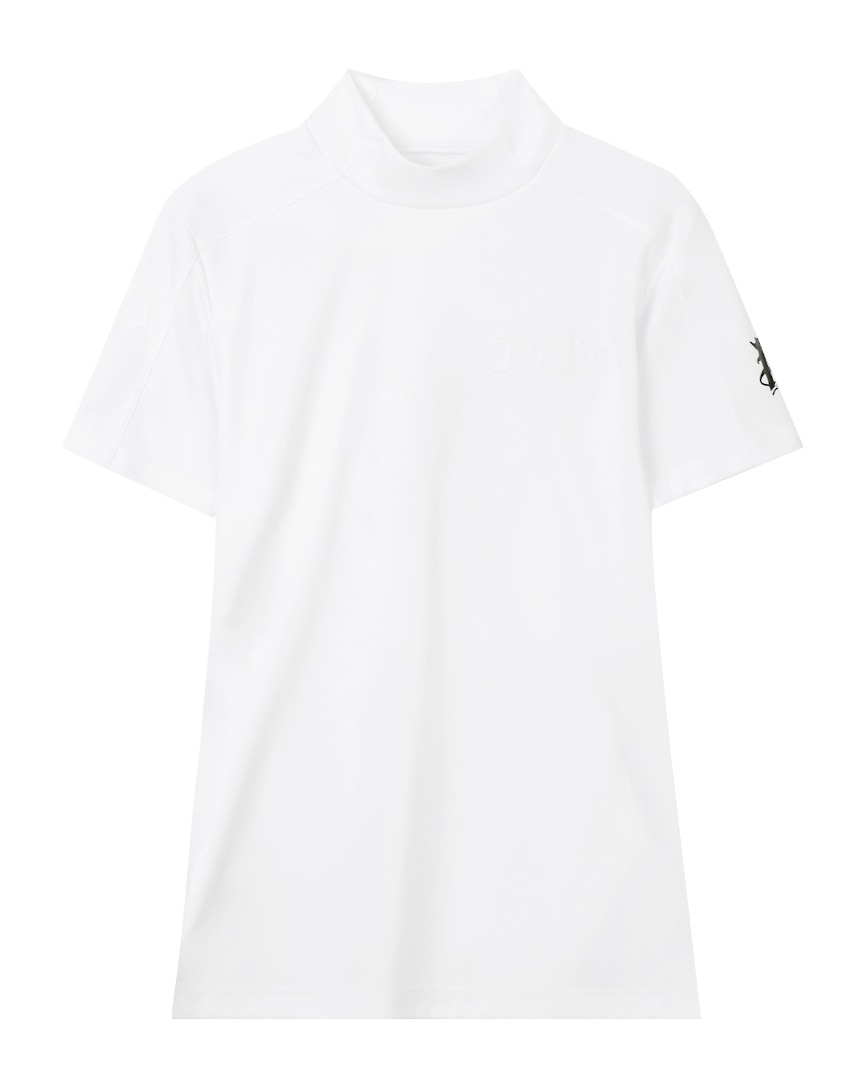 펠트 엠보싱 볼드 로고 포인트 이너웨어 티셔츠 : 여성용 화이트 (FB2INF008WH)