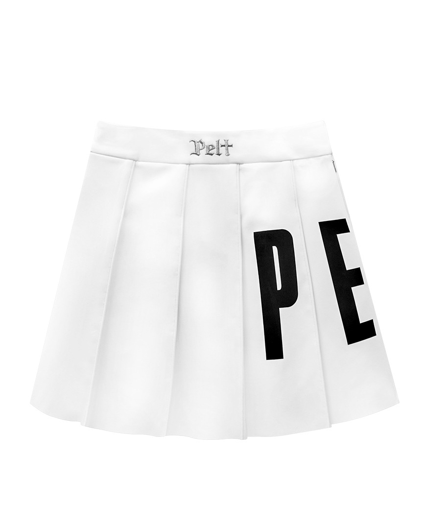 Gothic Logo Neo Wrapping Skirt  : White (PA2SKF003WH)
