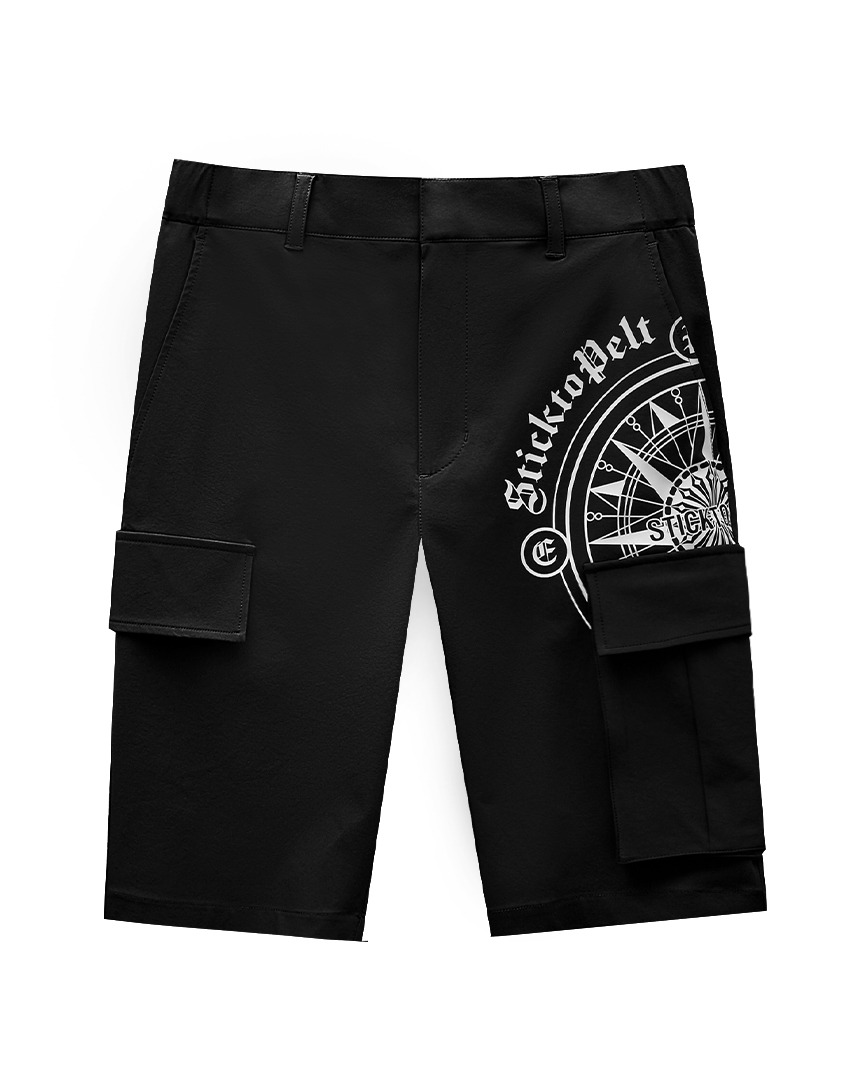 Side Compass Out - PK Short Pants : Men&#039;s Black (PA2PSM002BK)