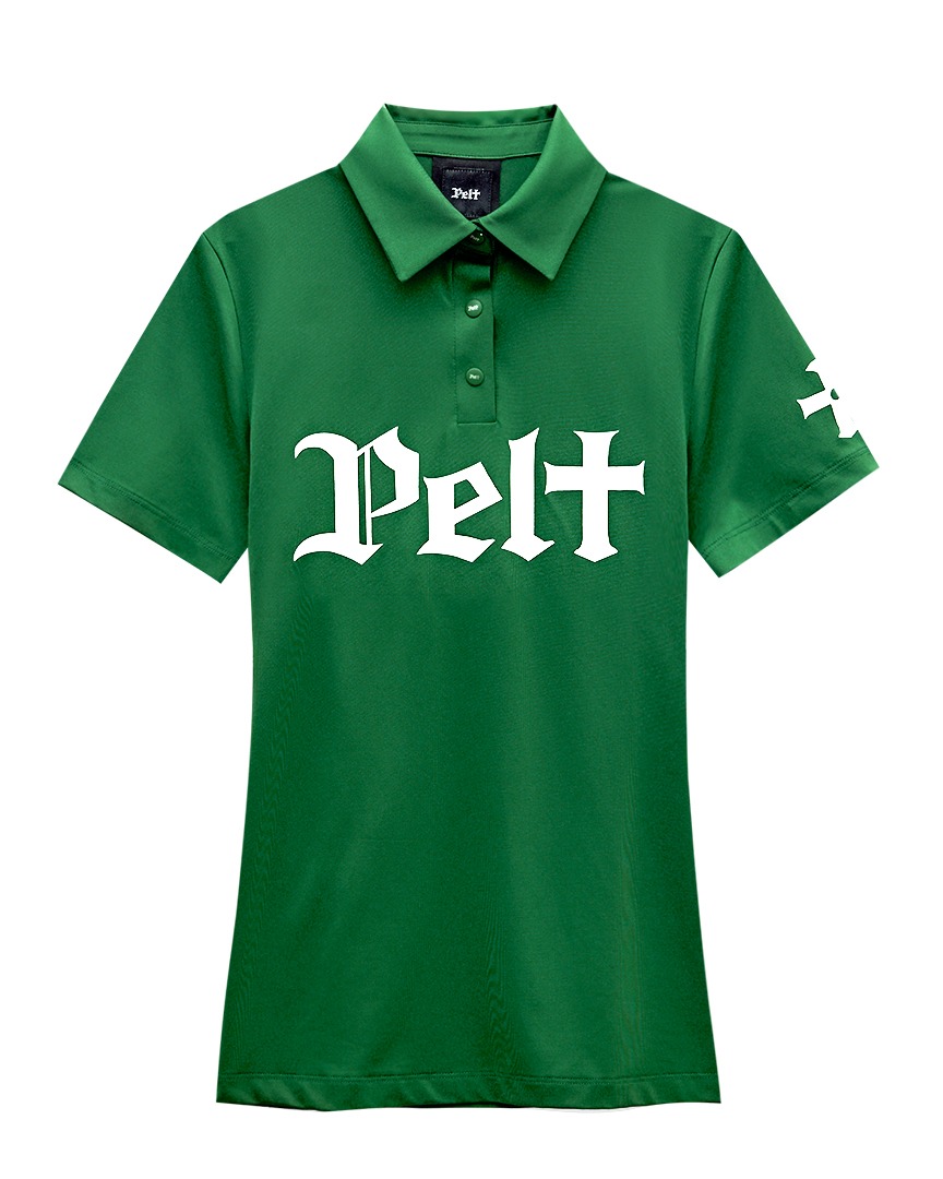 Pelt Logo Basic PK Shirts : Women&#039;s Green (PA2TSF007GN)