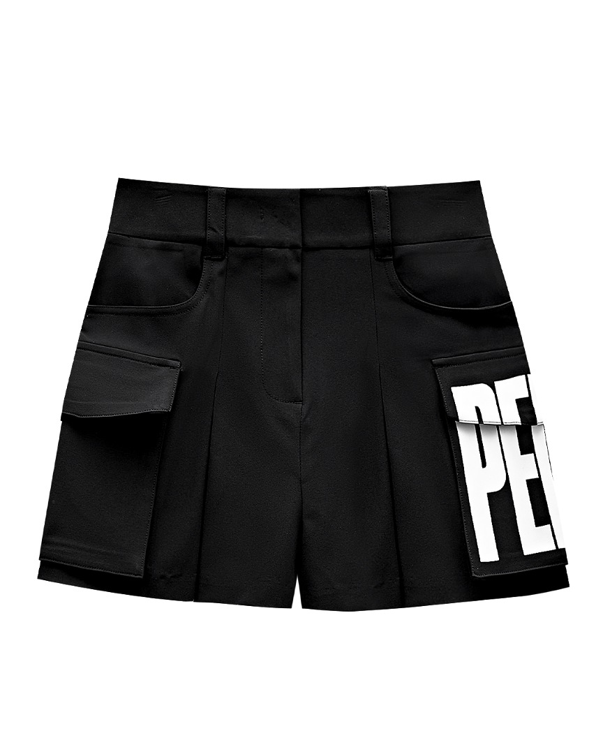 Mezclar Pleats Short Pants : Women&#039;s Black (PA3PSF023BK)
