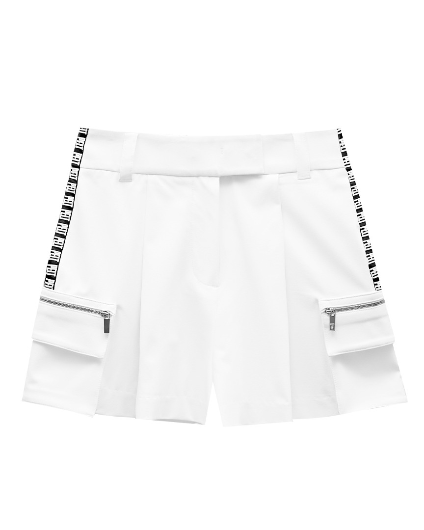 Side Line Track Short Pants : Women&#039;s White (PA3PSF027WH)