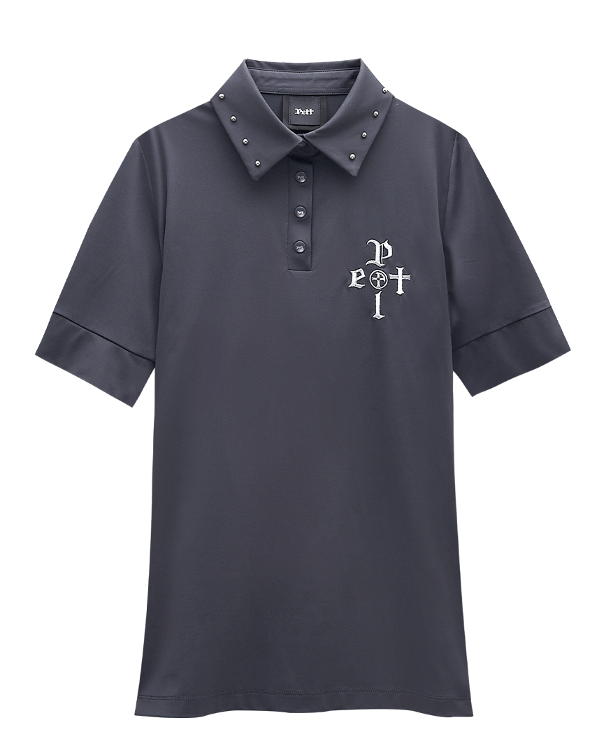 Stick To Crown PK Shirts : Women&#039;s Dark Grey (PA2TSF015DG)