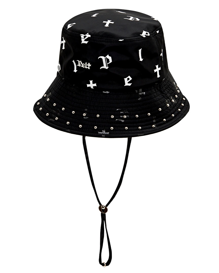 Line Stone Baffle Logo Bucket Hat : Black (PA0GCF201BK)