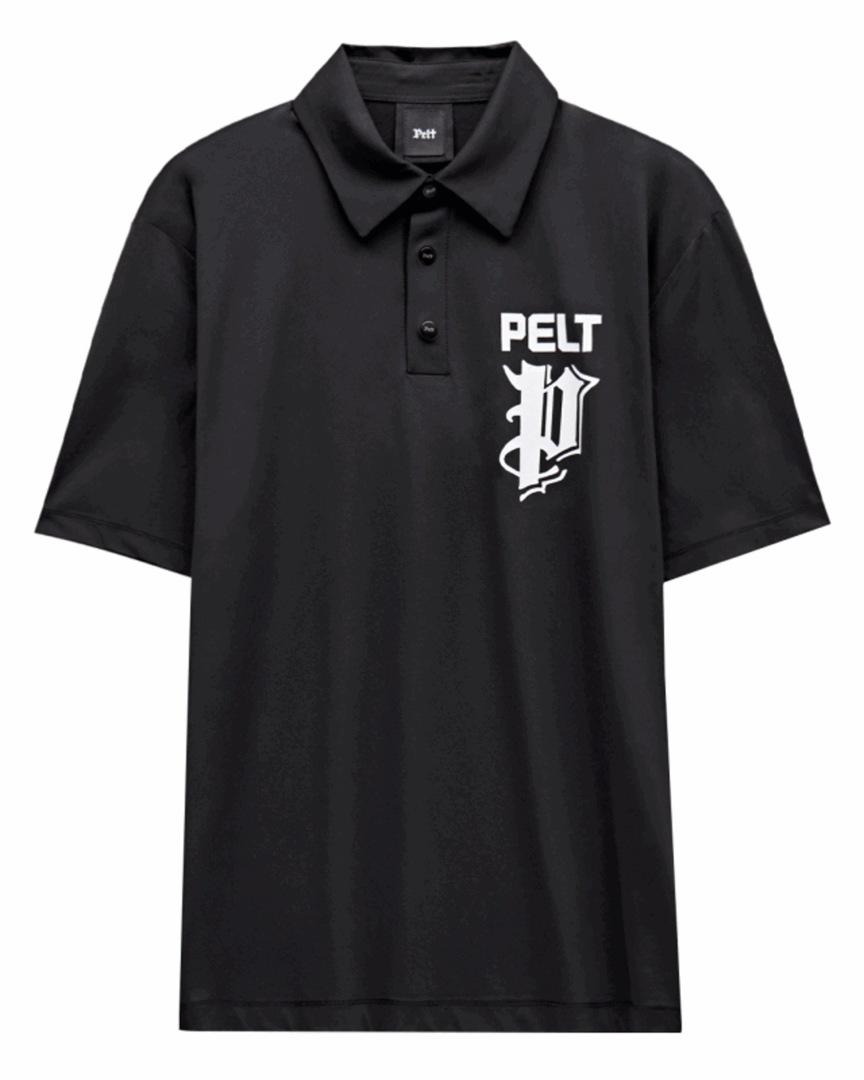 펠트 볼드 스틱P 아트웍 PK셔츠 : 남성용 블랙 (PB2TSM035BK)